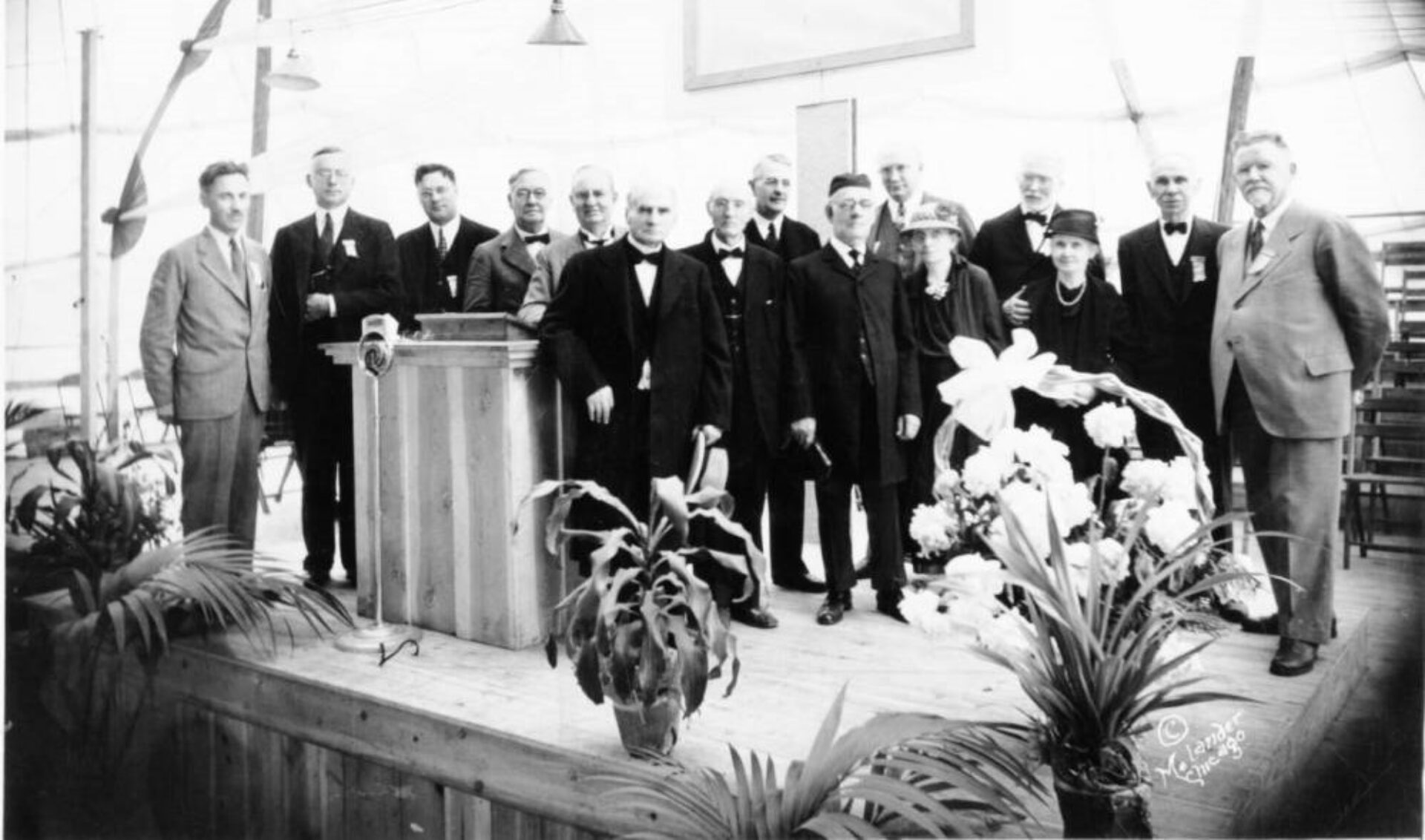 Platform party for fiftieth anniversary of the Evangelical Covenant Church