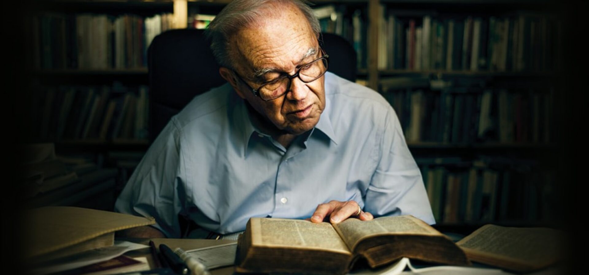 Dr. C John Weborg in his study