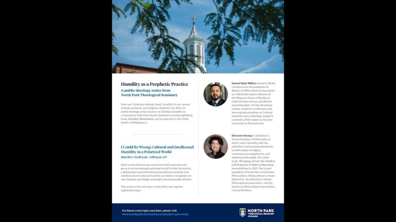 Flyer for public theology lecture series
