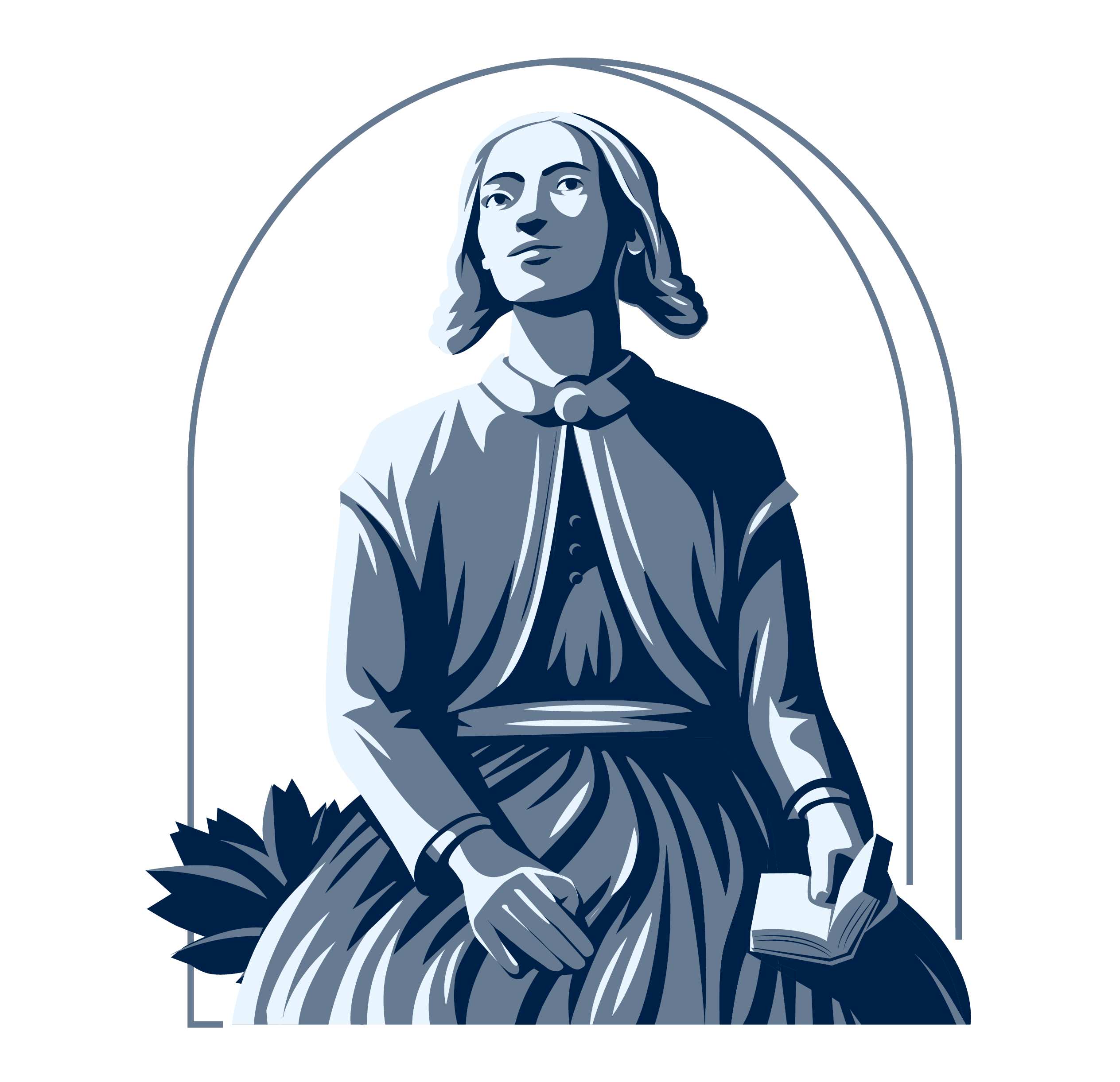 Blue Lina logo on a white background