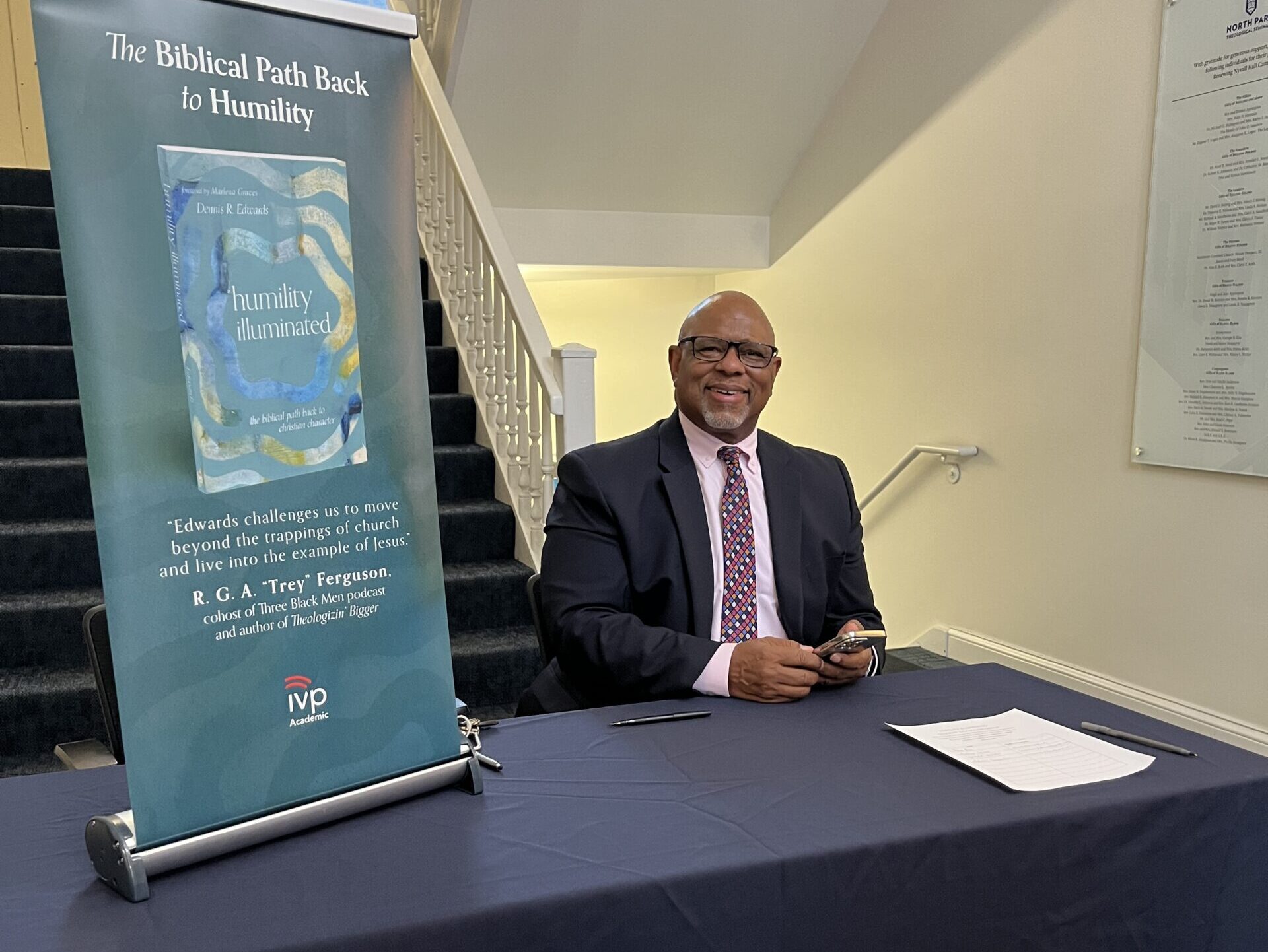 Dr Edwards at book signing