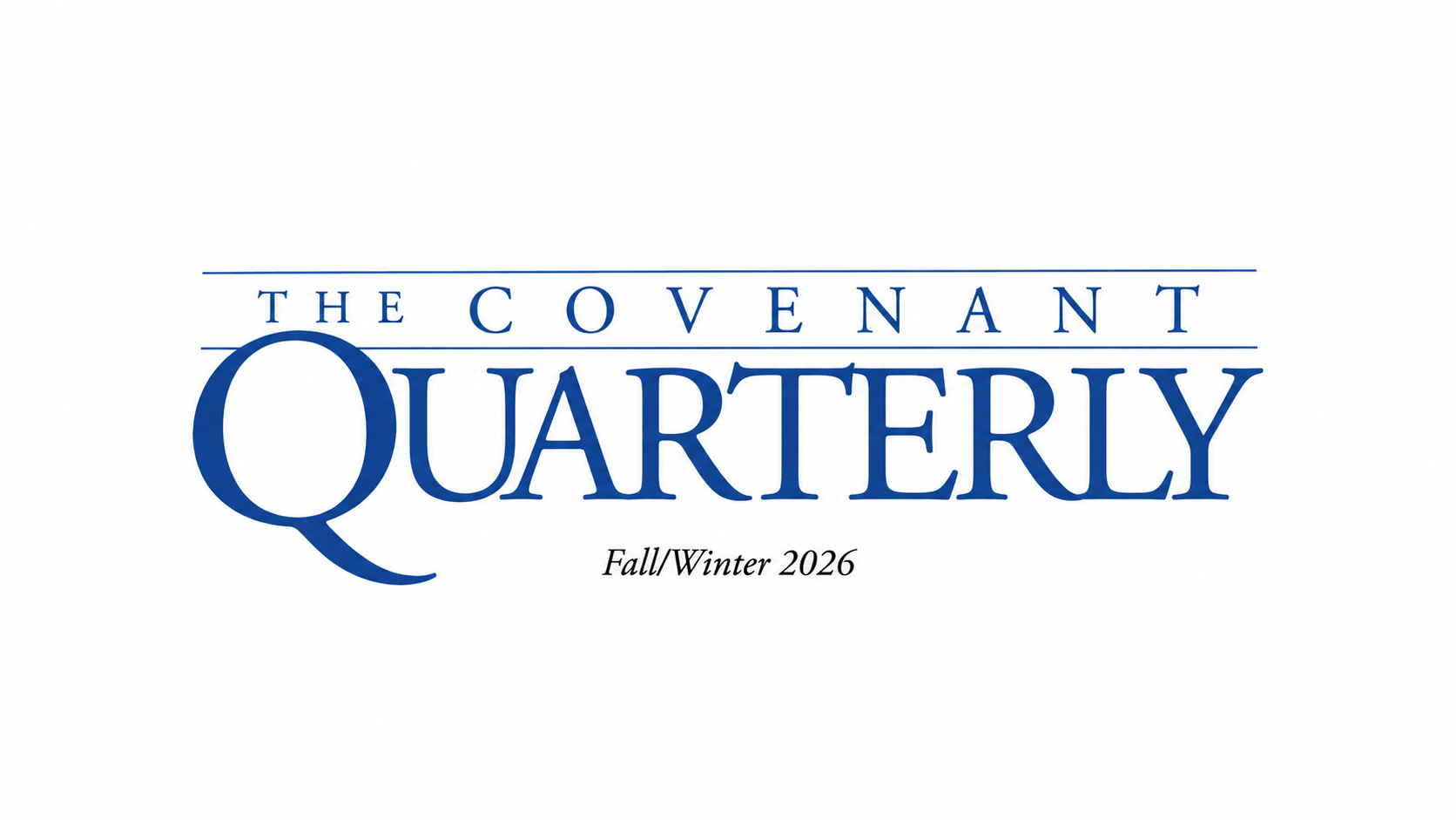Logo with blue text on white background